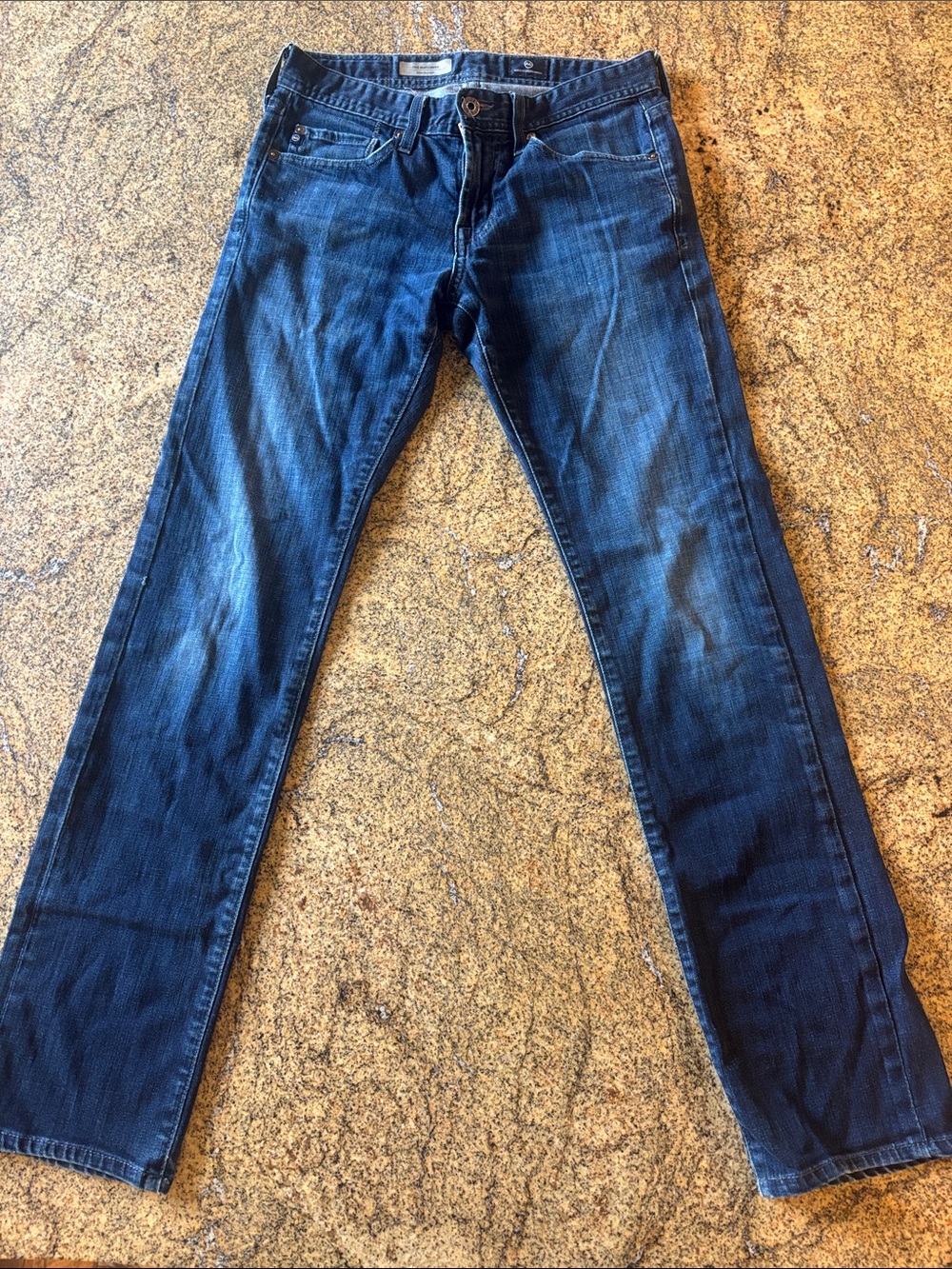 AG Adriano Goldschmmied Men's Indigo Straight Jeans matchbox slim